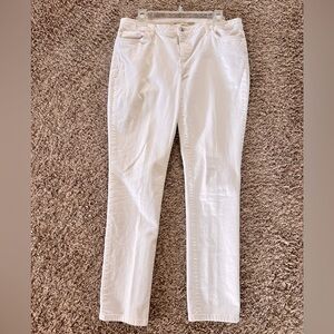 MICHAEL KORS White Denim Skinny Jeans, Women’s Size 14